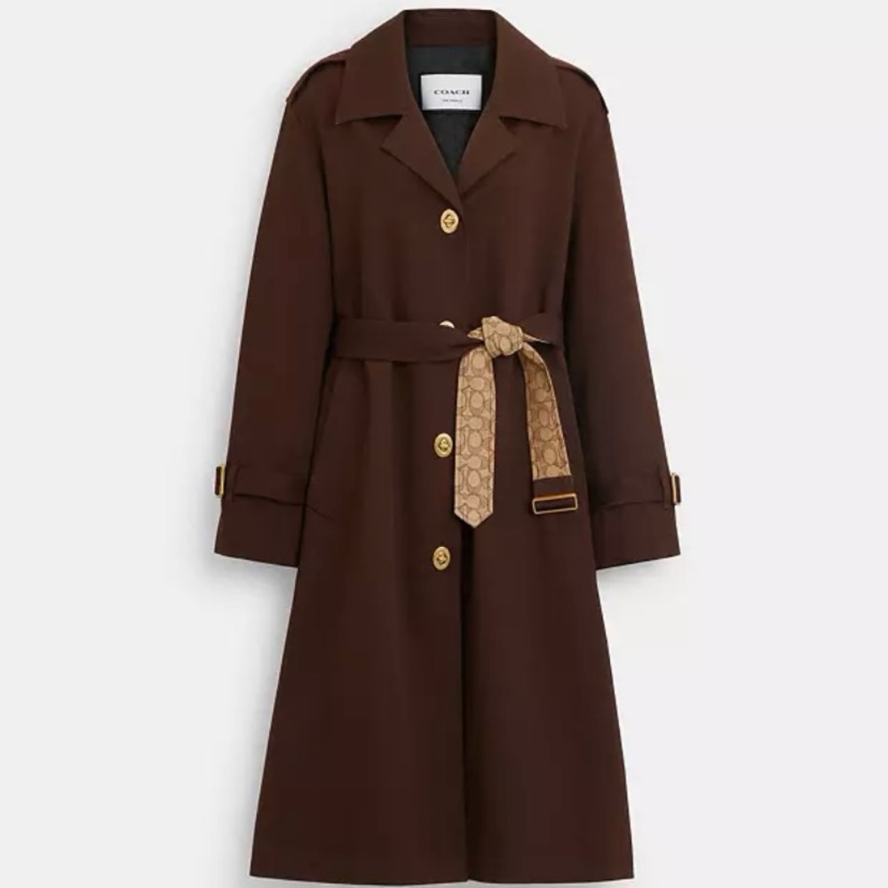 Coach luxury quality trench coat. Xs
